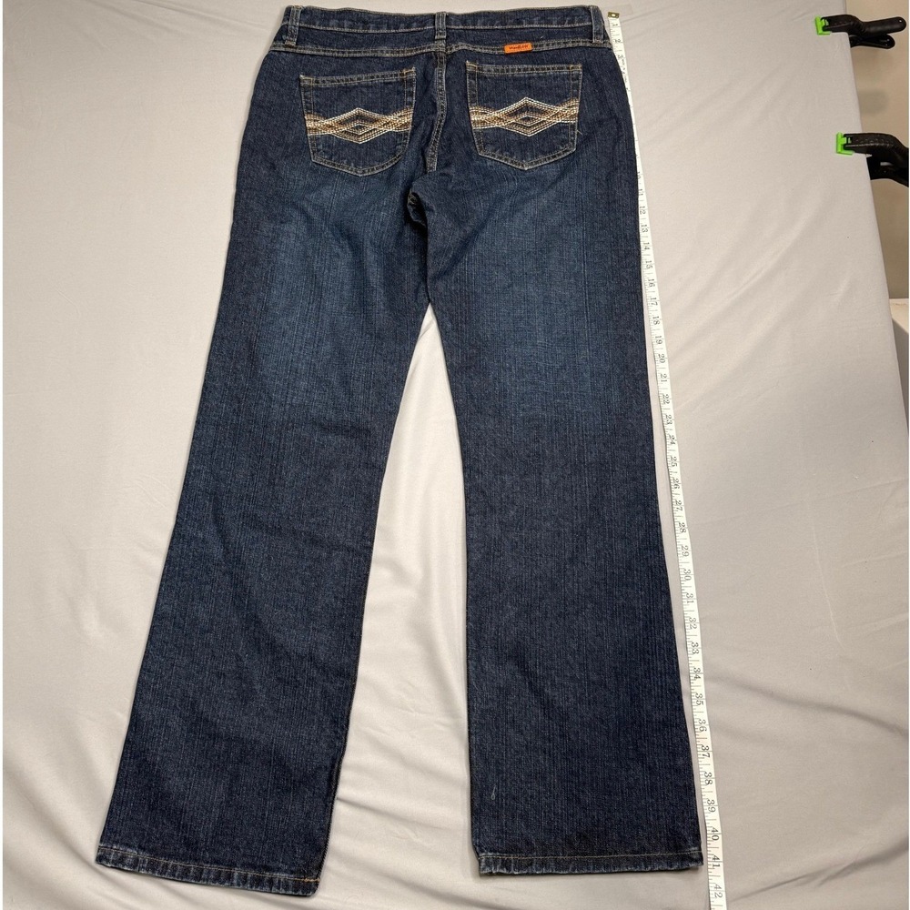 Wrangler FR Flame Resistant Jeans Womens 11x32 Dark Wash HRC2 2112 FRW10CH - Picture 2 of 6